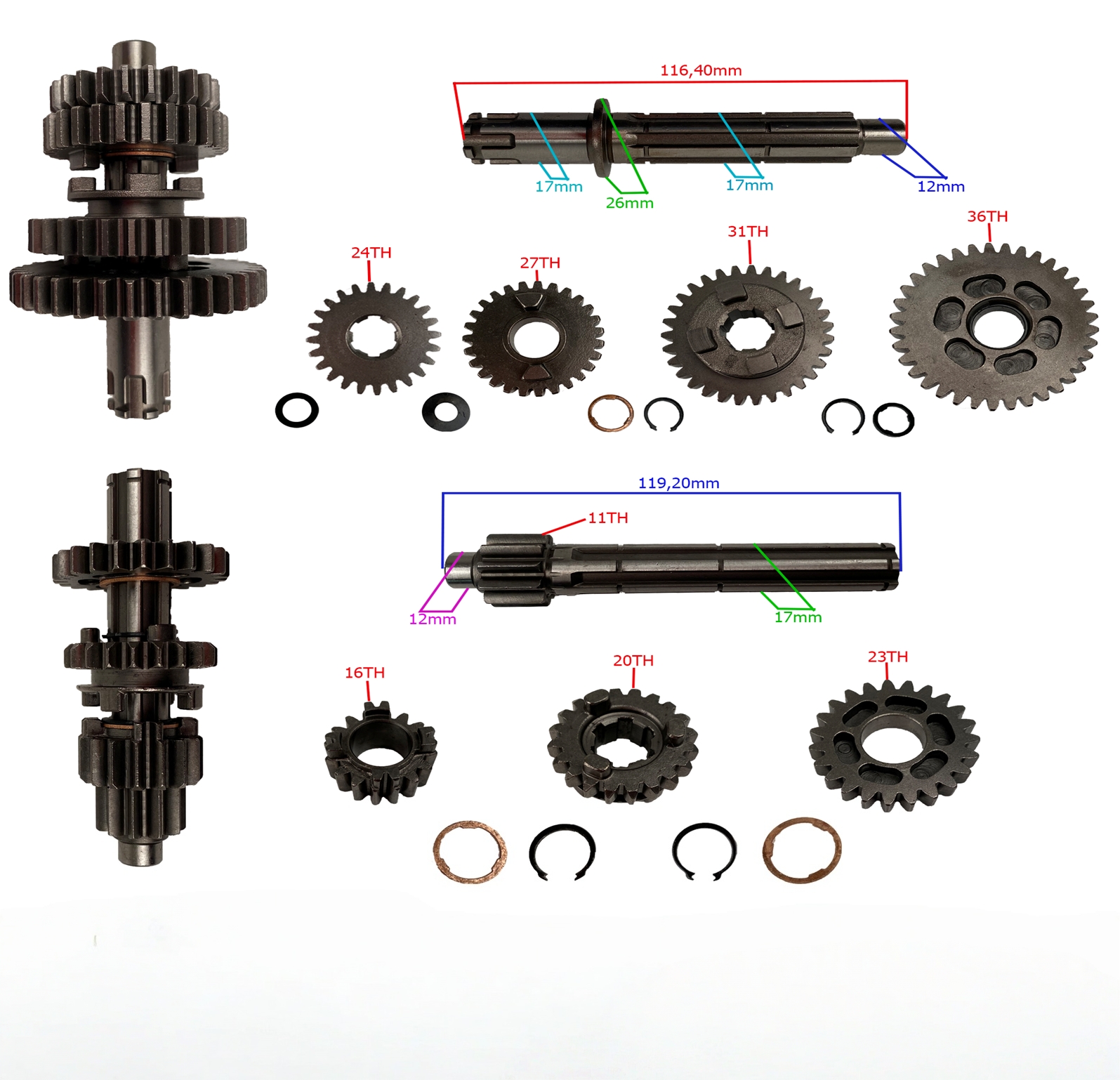 Drive Shaft SHINERAY XY125-8X